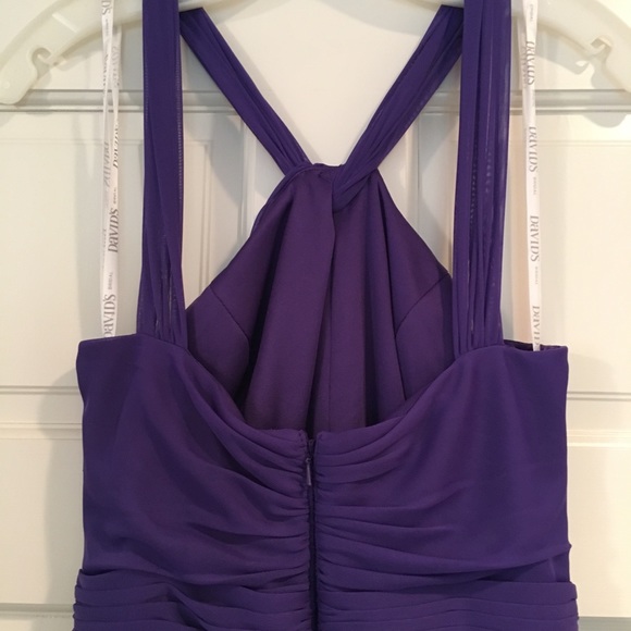 David’s Bridal Y-Neck Long Mesh Dress - Picture 6 of 8